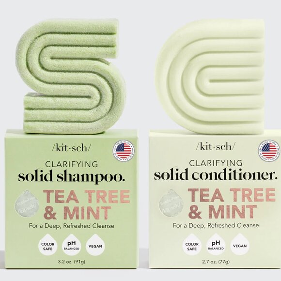 NEW✅Kitsch Tea Tree&Mint Clarifying Shampoo OR Conditioner Bar - Picture 4 of 8